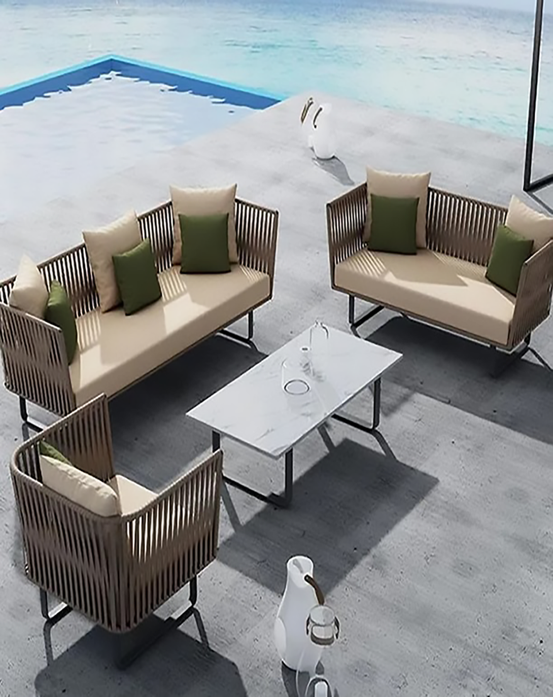Modern Rattan Luxury Outdoor Sofa ANGIE HOMES