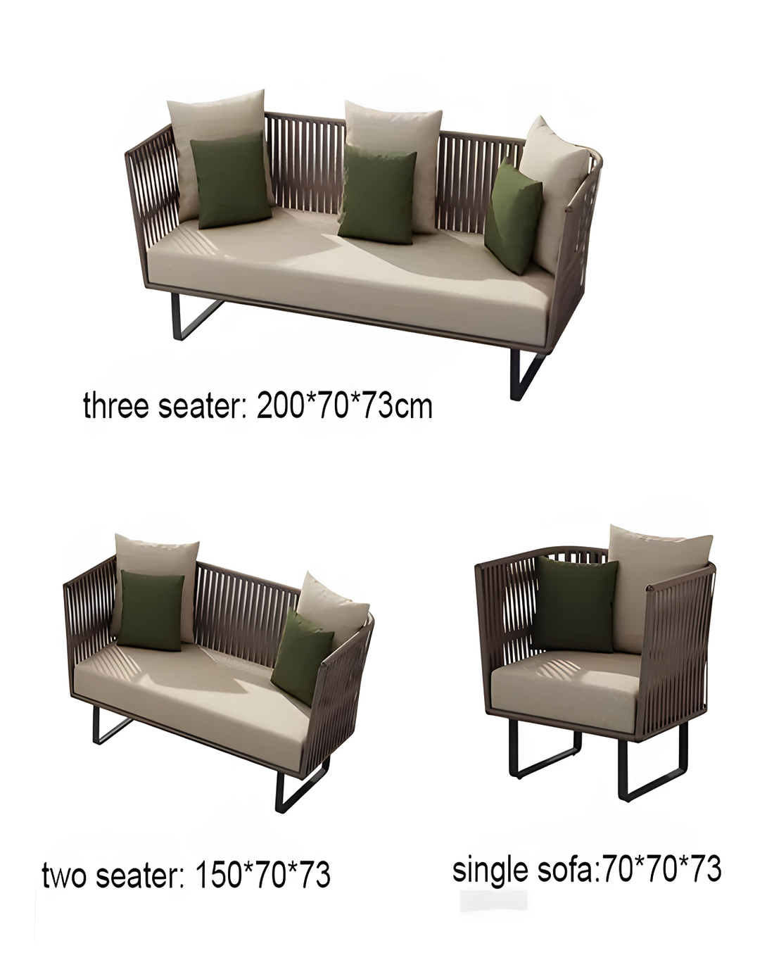 Modern Rattan Luxury Outdoor Sofa ANGIE HOMES