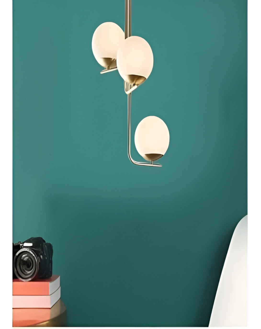 Modern Round White Shade Hanging Lights