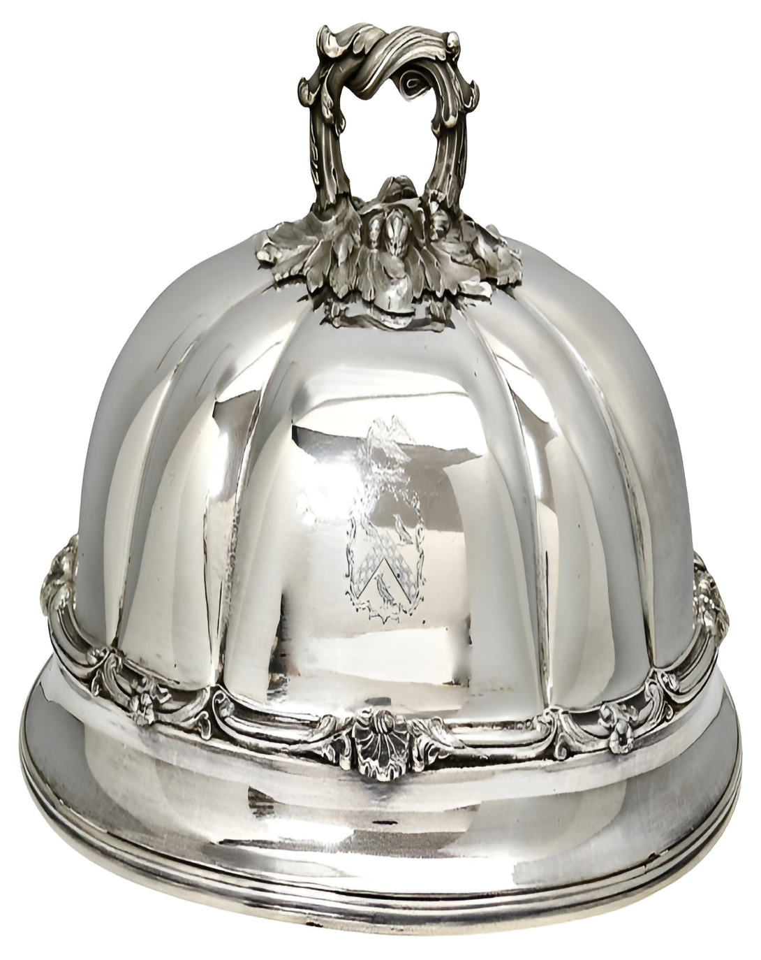 Modern Silver Plated Dish Cover