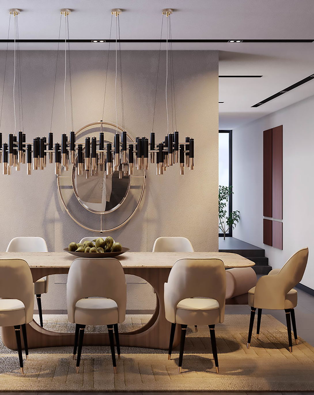 Modern Sleek High Gloss Dining Table ANGIE HOMES