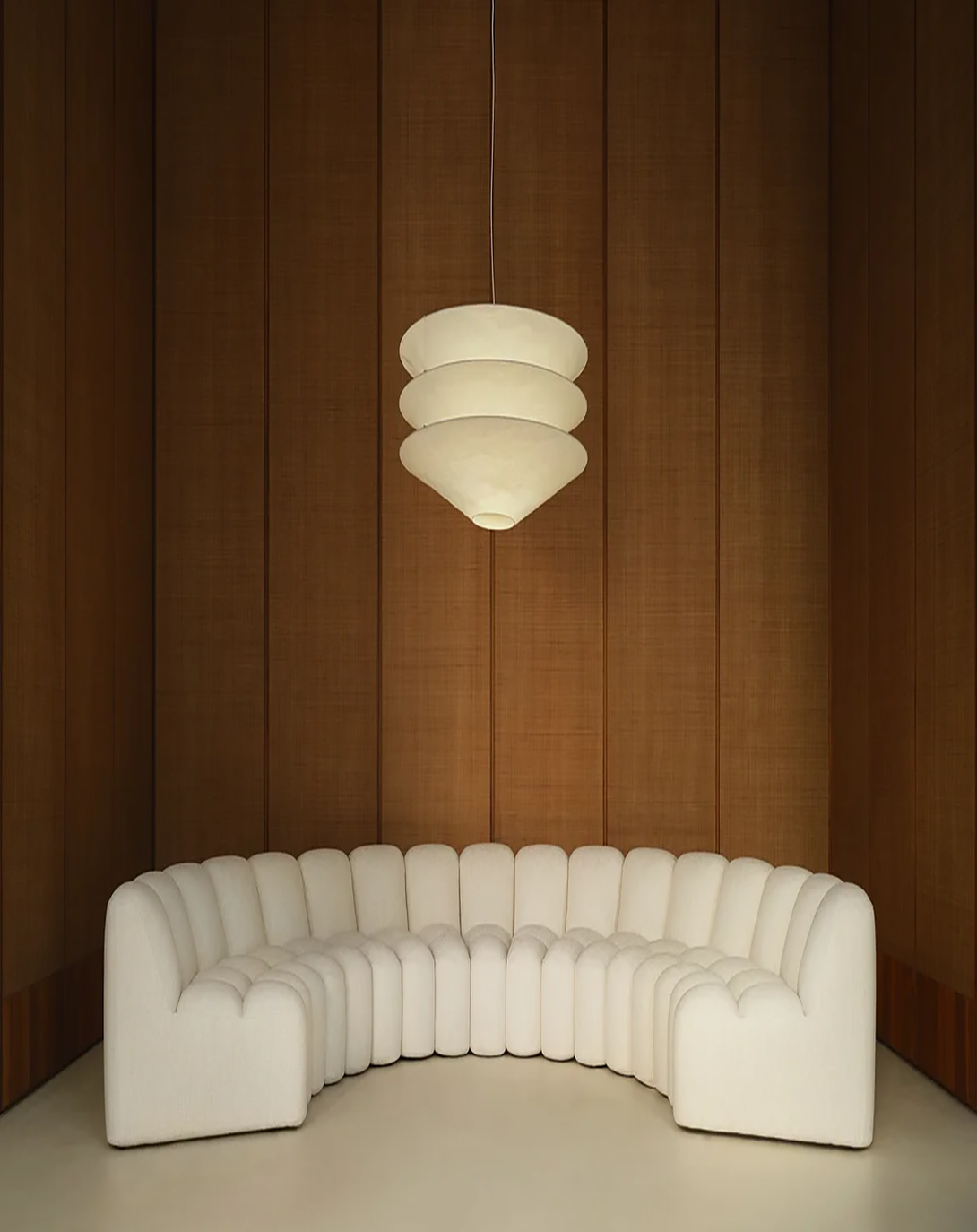 Modern White Luxury L Shaped Luxury Sofa ANGIE HOMES