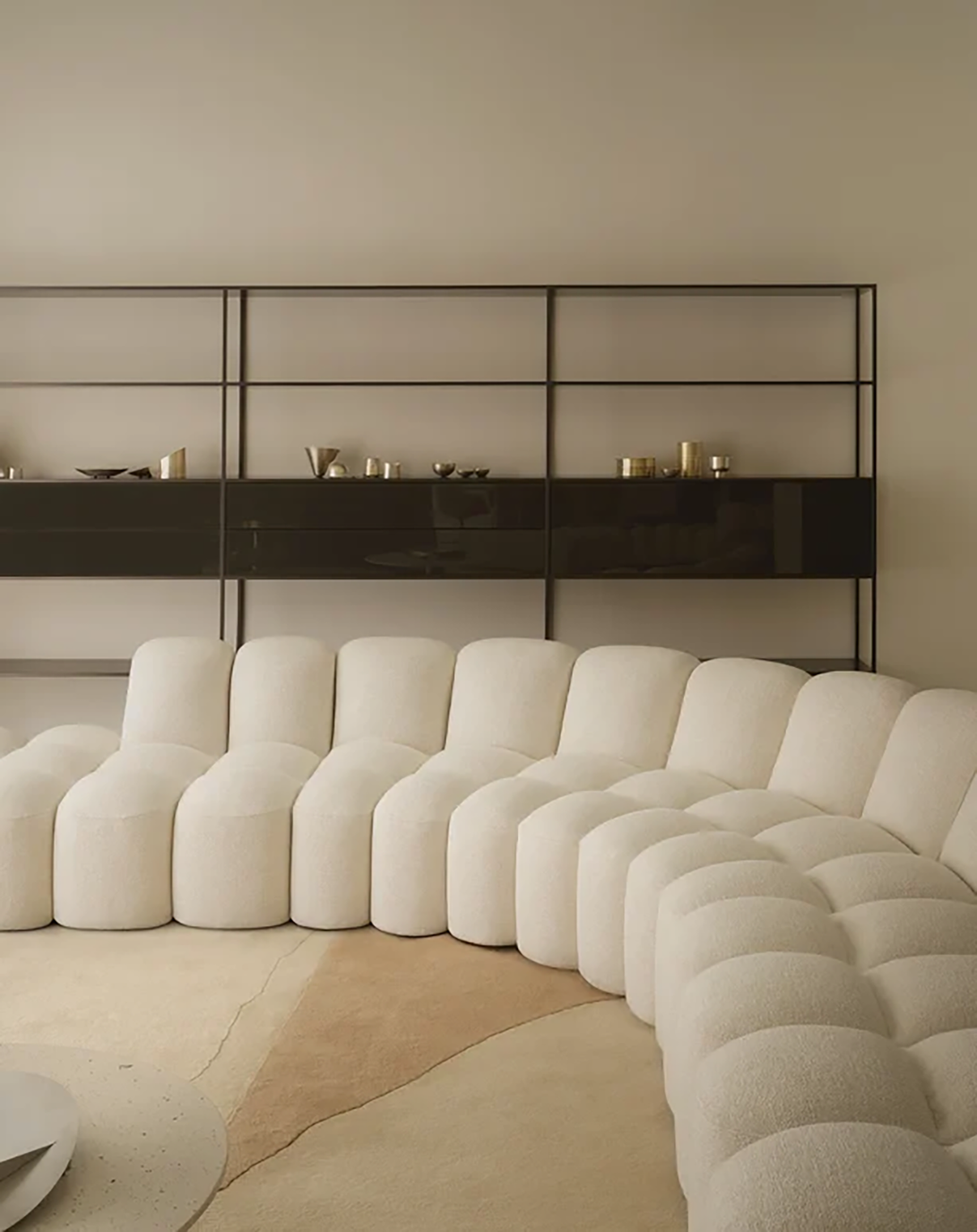 Modern White Luxury L Shaped Luxury Sofa