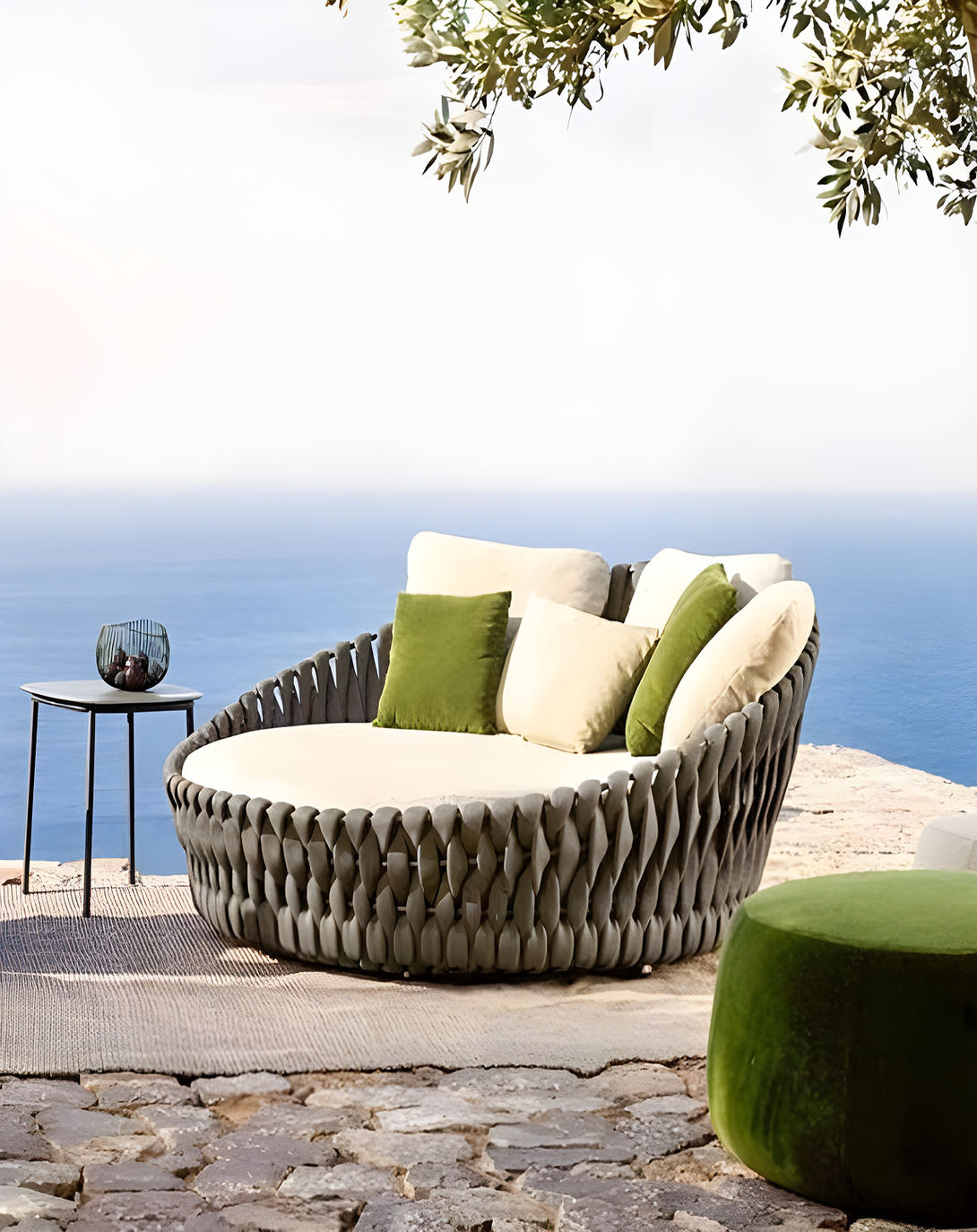 Modern Wicker Luxury Sofa Chair ANGIE HOMES