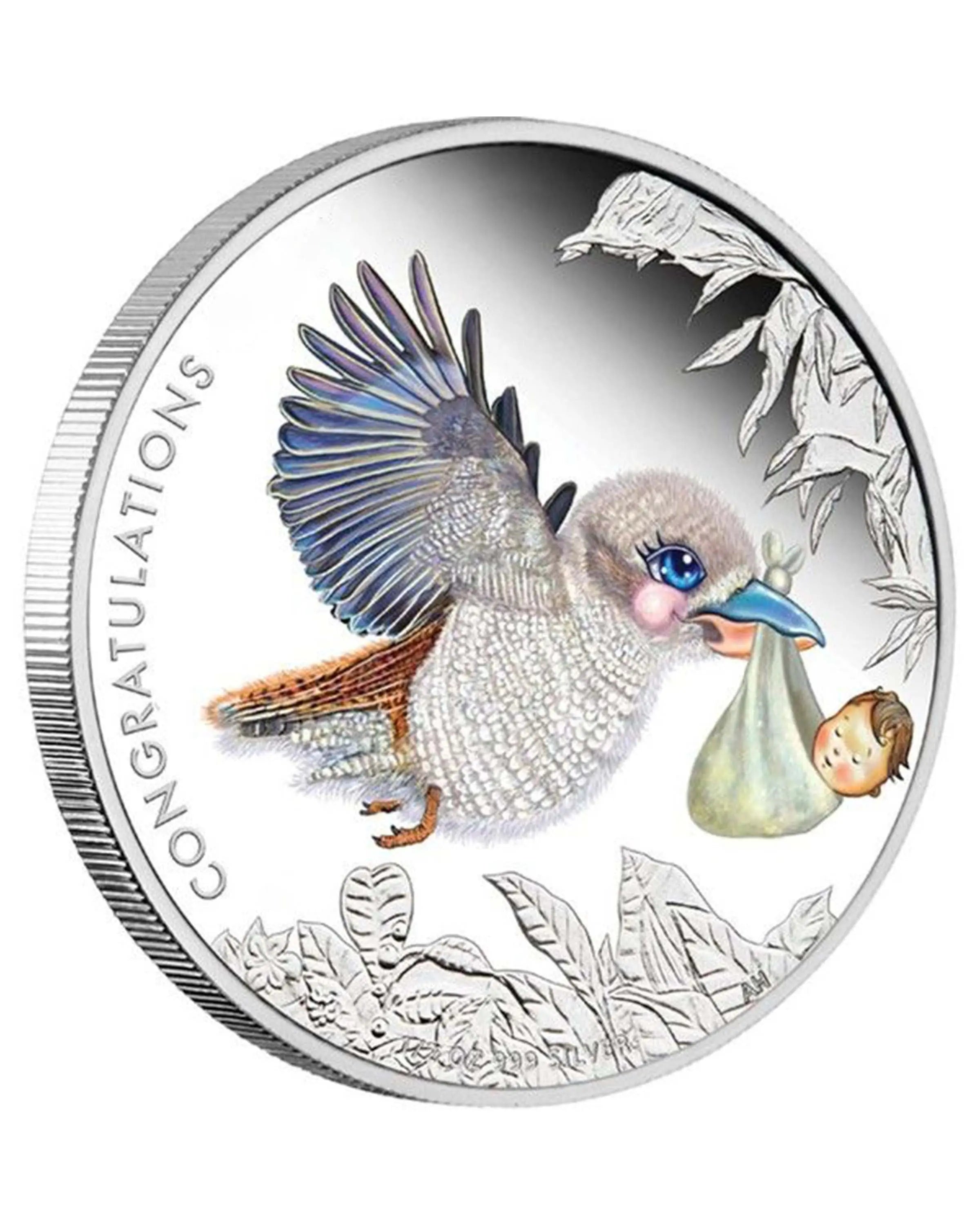 Moon Silver Plated Coin ANGIE HOMES