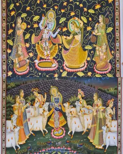 NATHDWARPAL PAINTING | Pichwai Paintings Krishna Art ANGIE KRIPALANI DESIGN- ANGIE HOMES -ANGIES INDIA