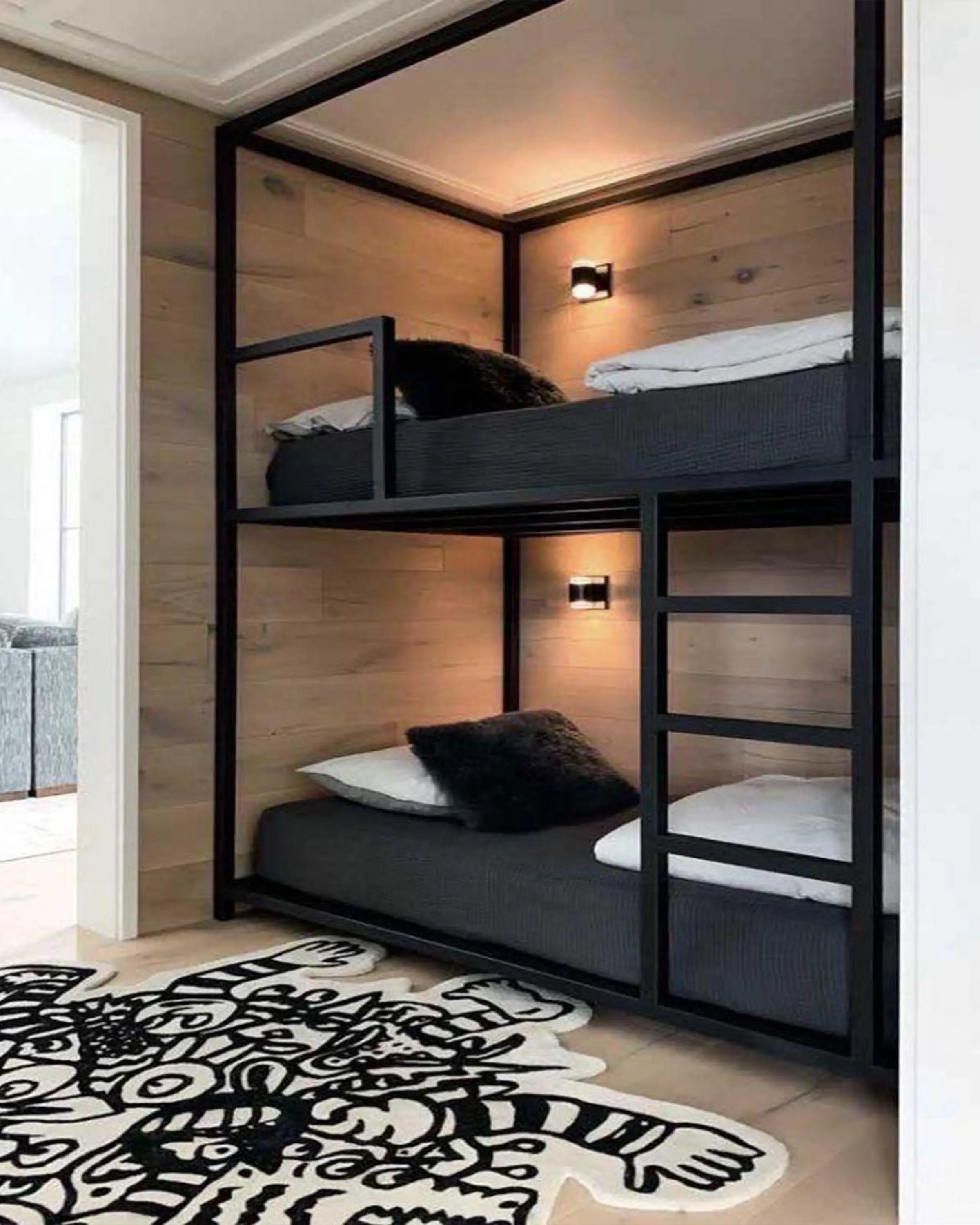 NOVI BLACK KIDS BUNK BEDS ANGIE HOMES