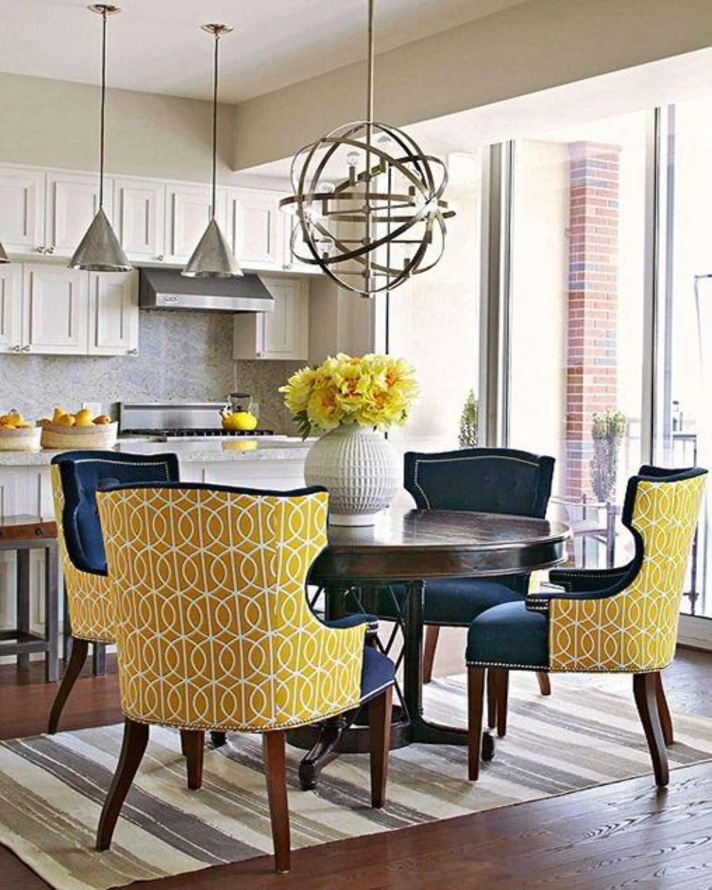 Nemo Yellow & Blue Dining Chairs ANGIE HOMES
