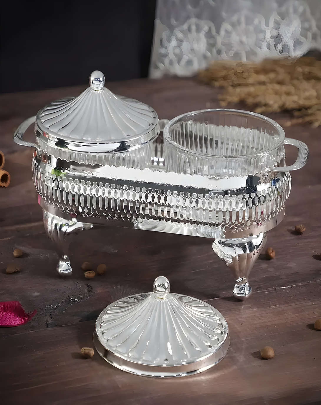 Noor Hot Dish Silver Plated
