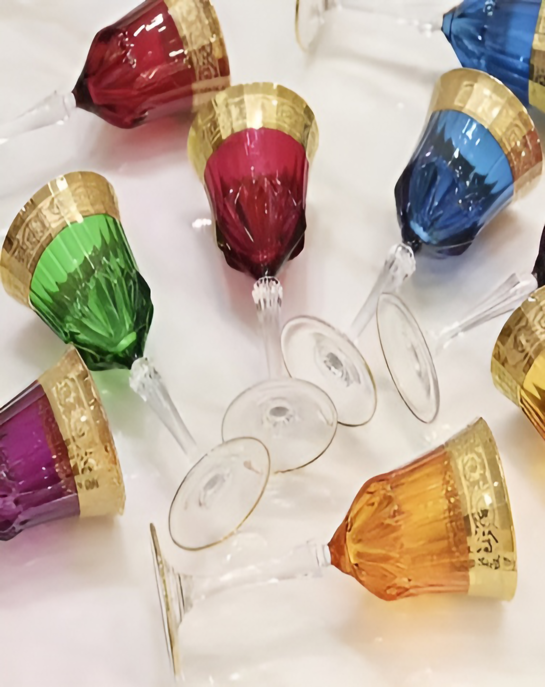 OAKLEY CUT COLOURED GLASS