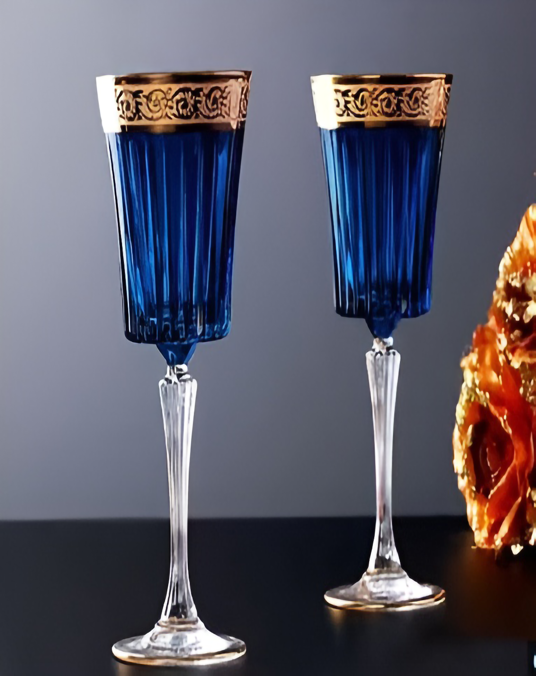 OAKLEY CUT COLOURED GLASS