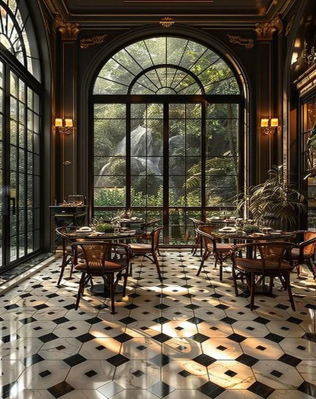 Oak Elegance Round Dining Table
