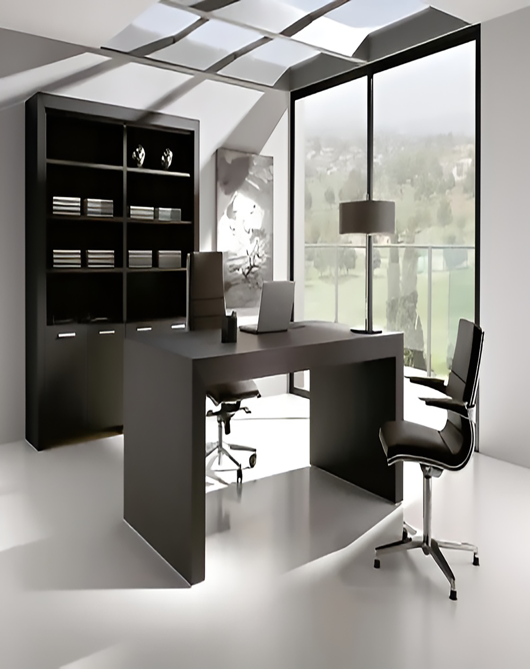 One Grey Office Desk ANGIE HOMES