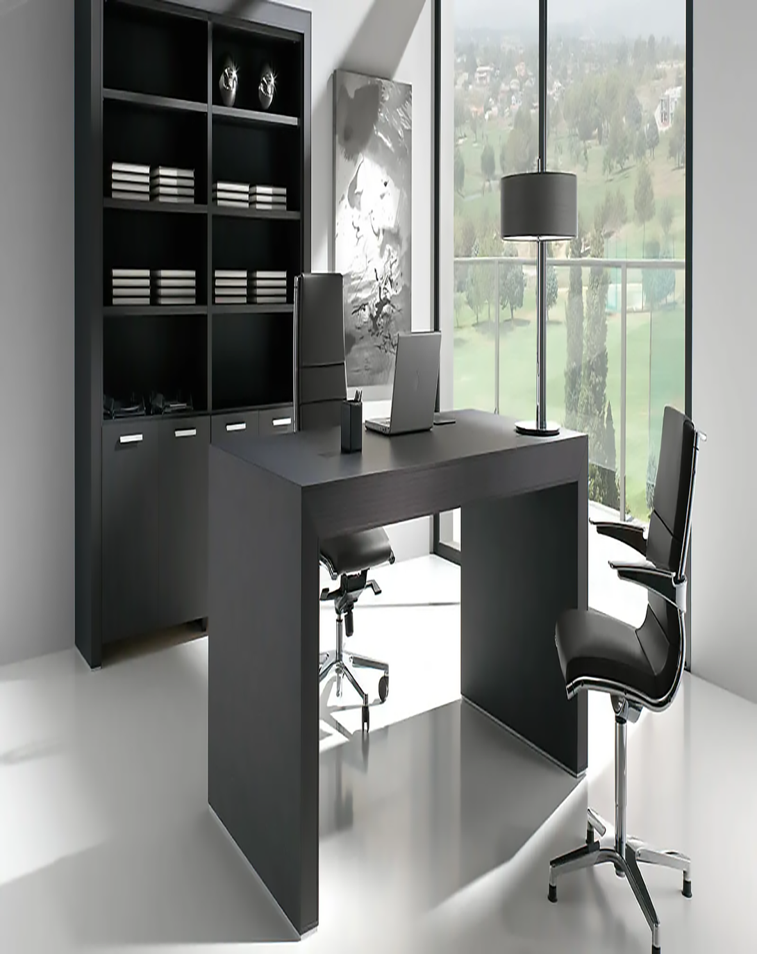 One Grey Office Desk ANGIE HOMES