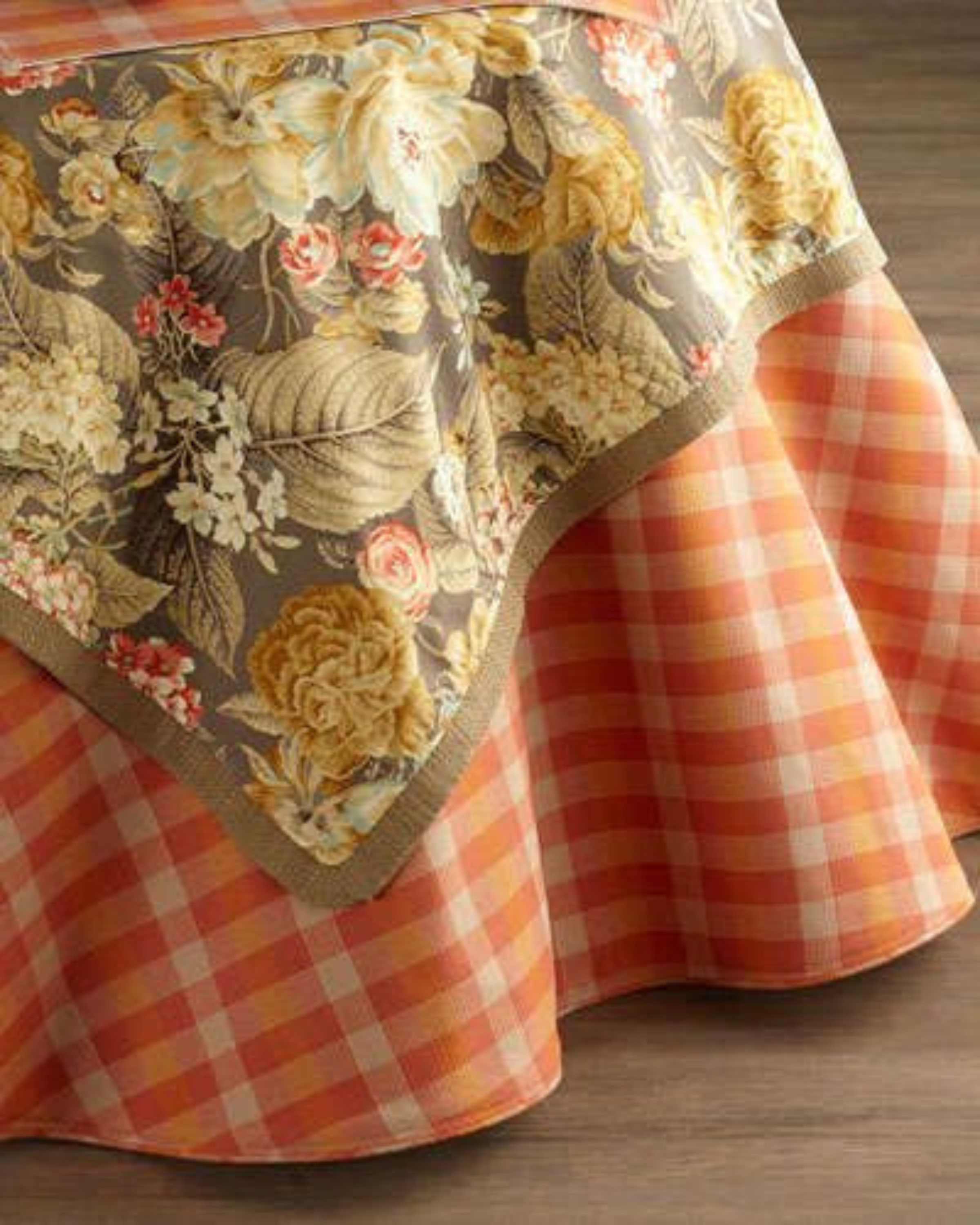 Orange Traditional Table Cloth ANGIE HOMES