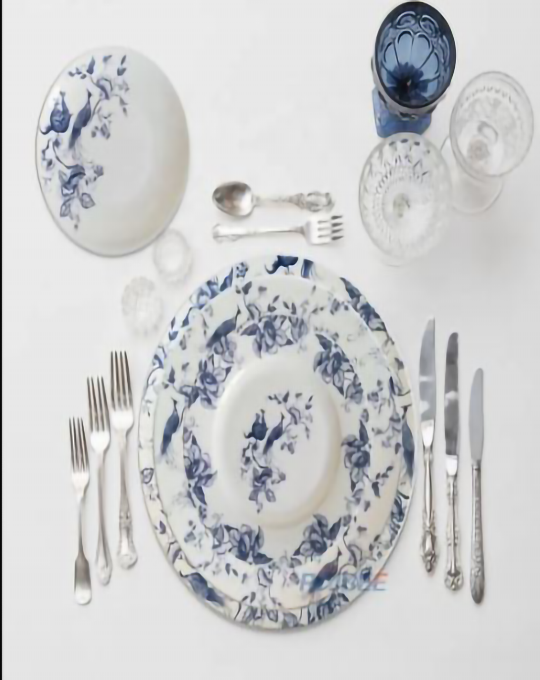 Orpa Designer Blue & White Plates Set