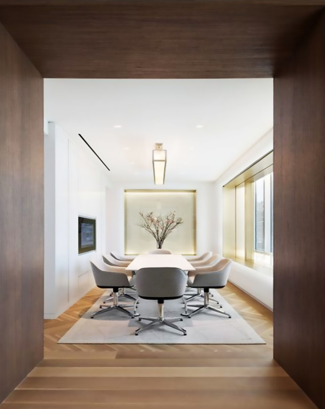 Osva Beige Conference Table | Room And Board Conference Table ANGIE HOMES