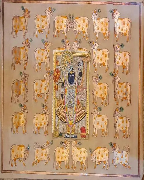 PARVATI DEVI PICHWAI PAINTING | Antique Pichwai Paintings ANGIE KRIPALANI DESIGN - ANGIE HOMES- ANGIES INDIA