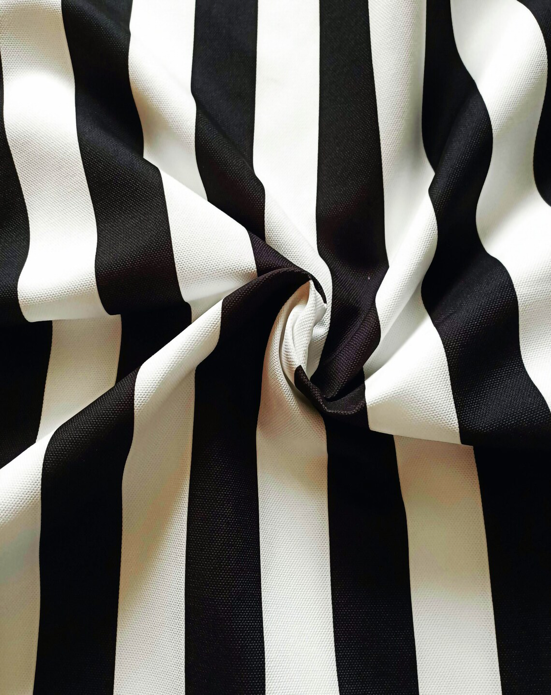 PICO BLACK & WHITE STRIPED LUXURY FABRIC