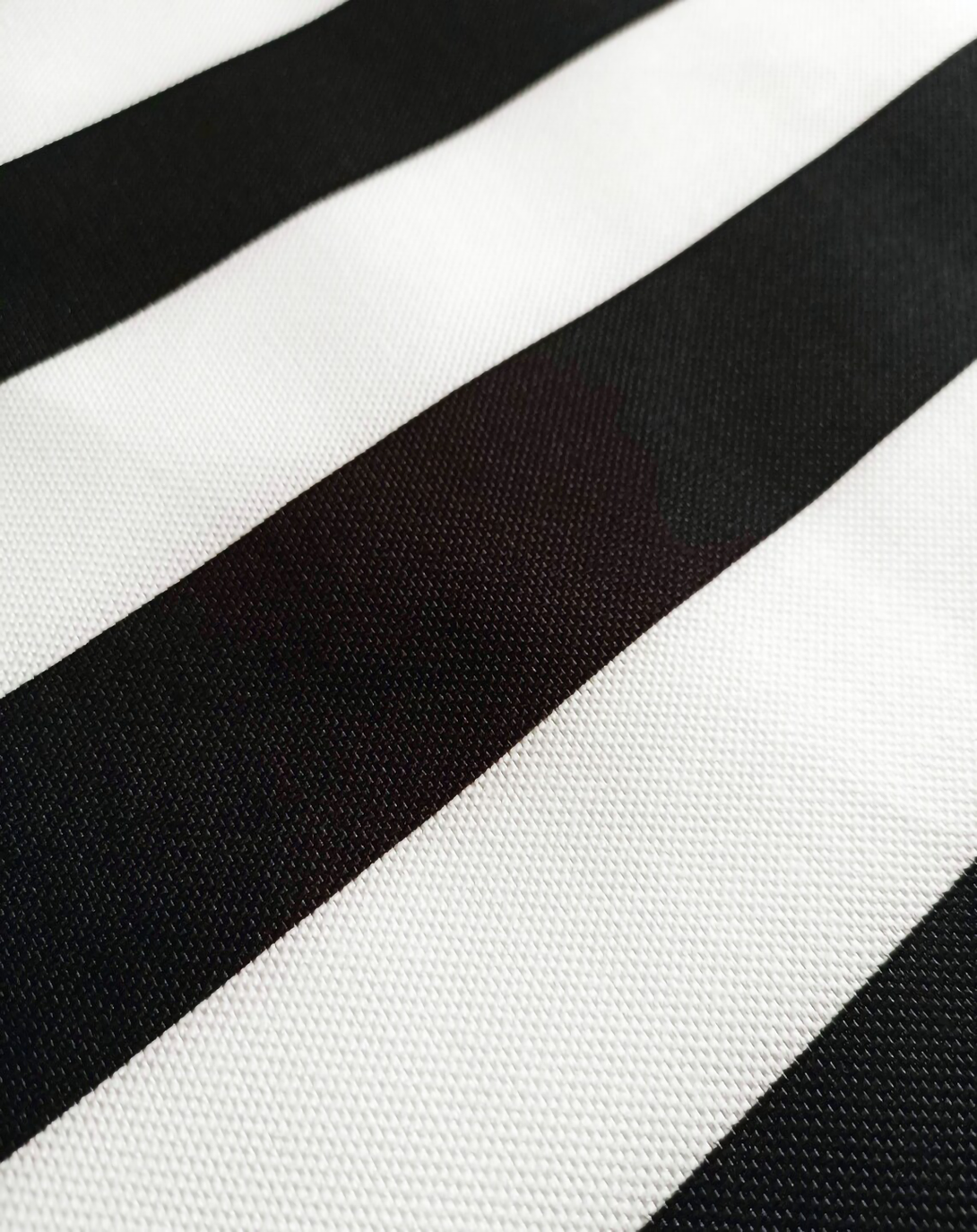 PICO BLACK & WHITE STRIPED LUXURY FABRIC