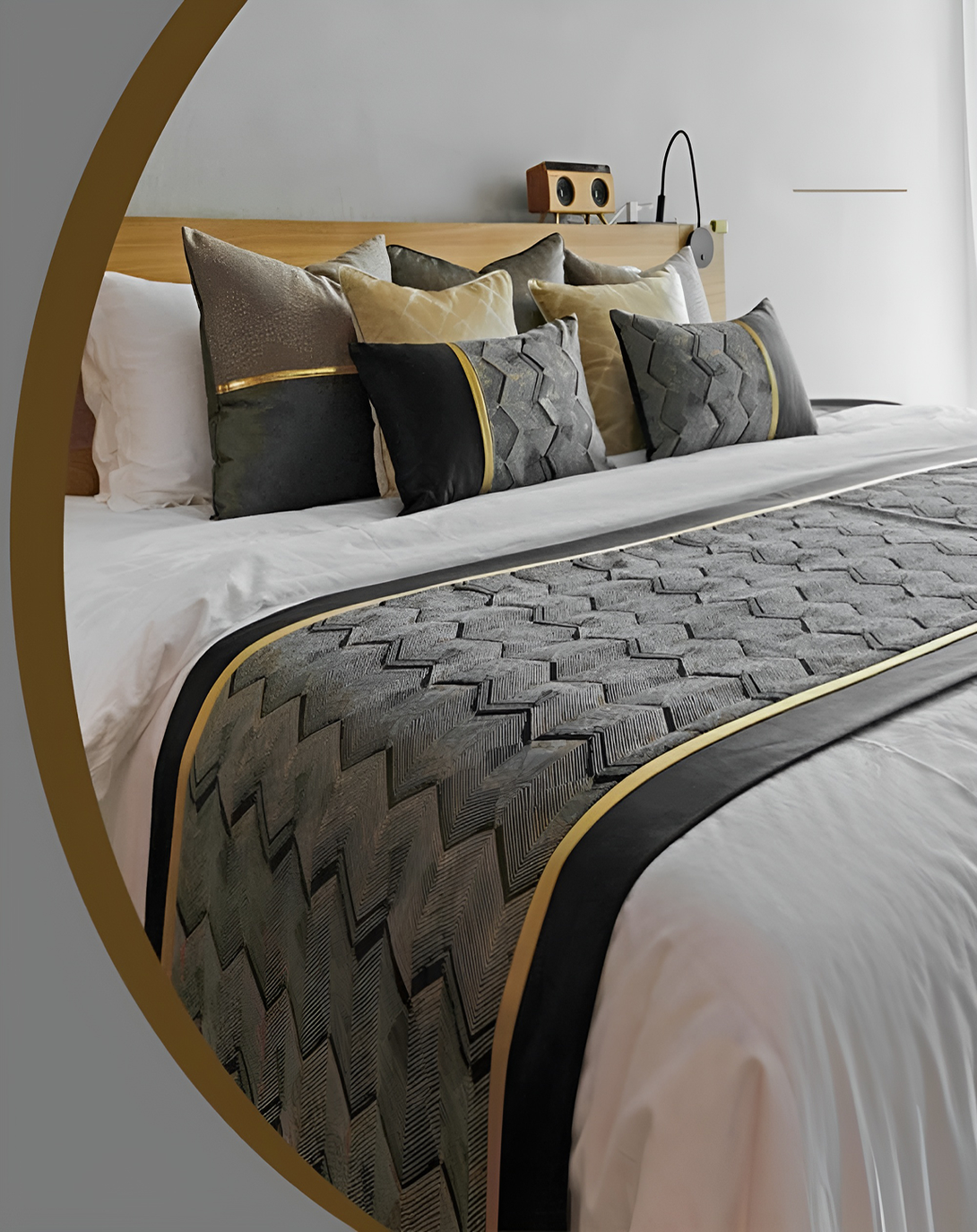 POLKA BED SET (Set of 4) ANGIE HOMES