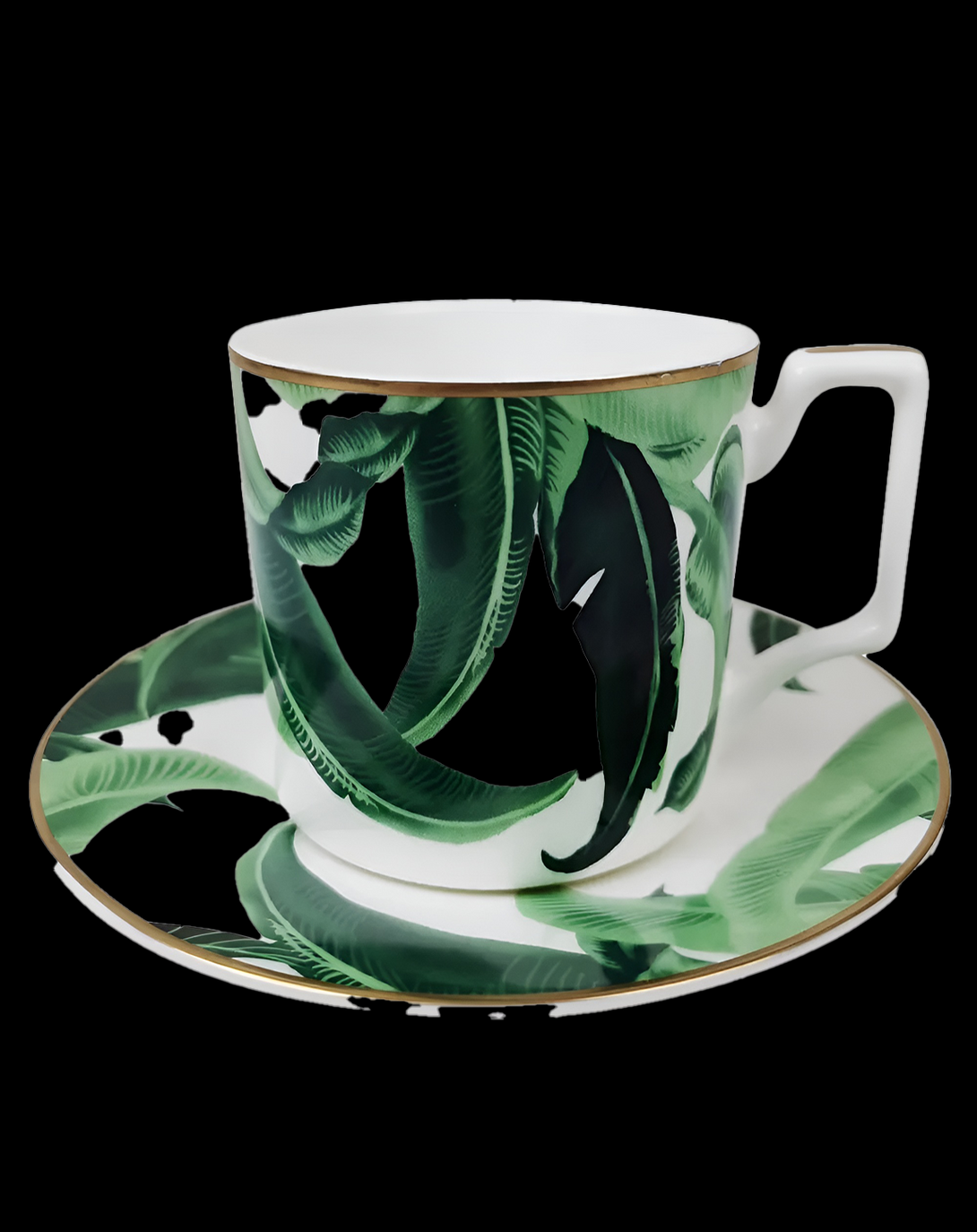 Panama Leaf Design Coffee Mug