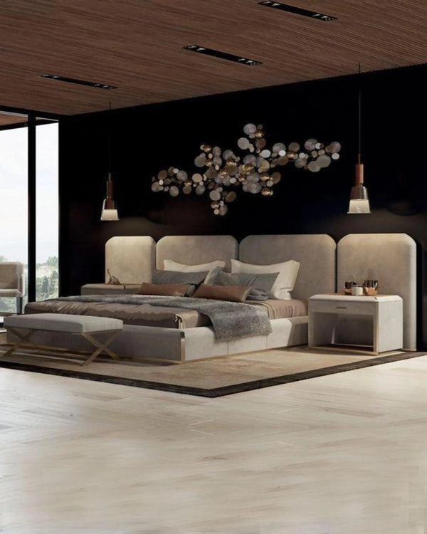 Pearl Luxury Bed With Headboard ANGIE HOMES