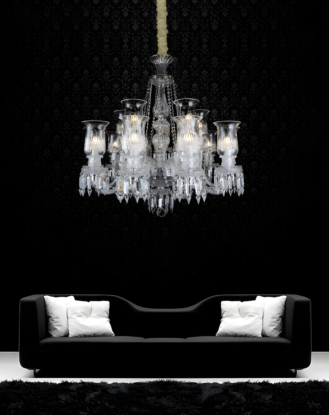 Pivot Classic Crystal Glass Luxury Chandelier Light