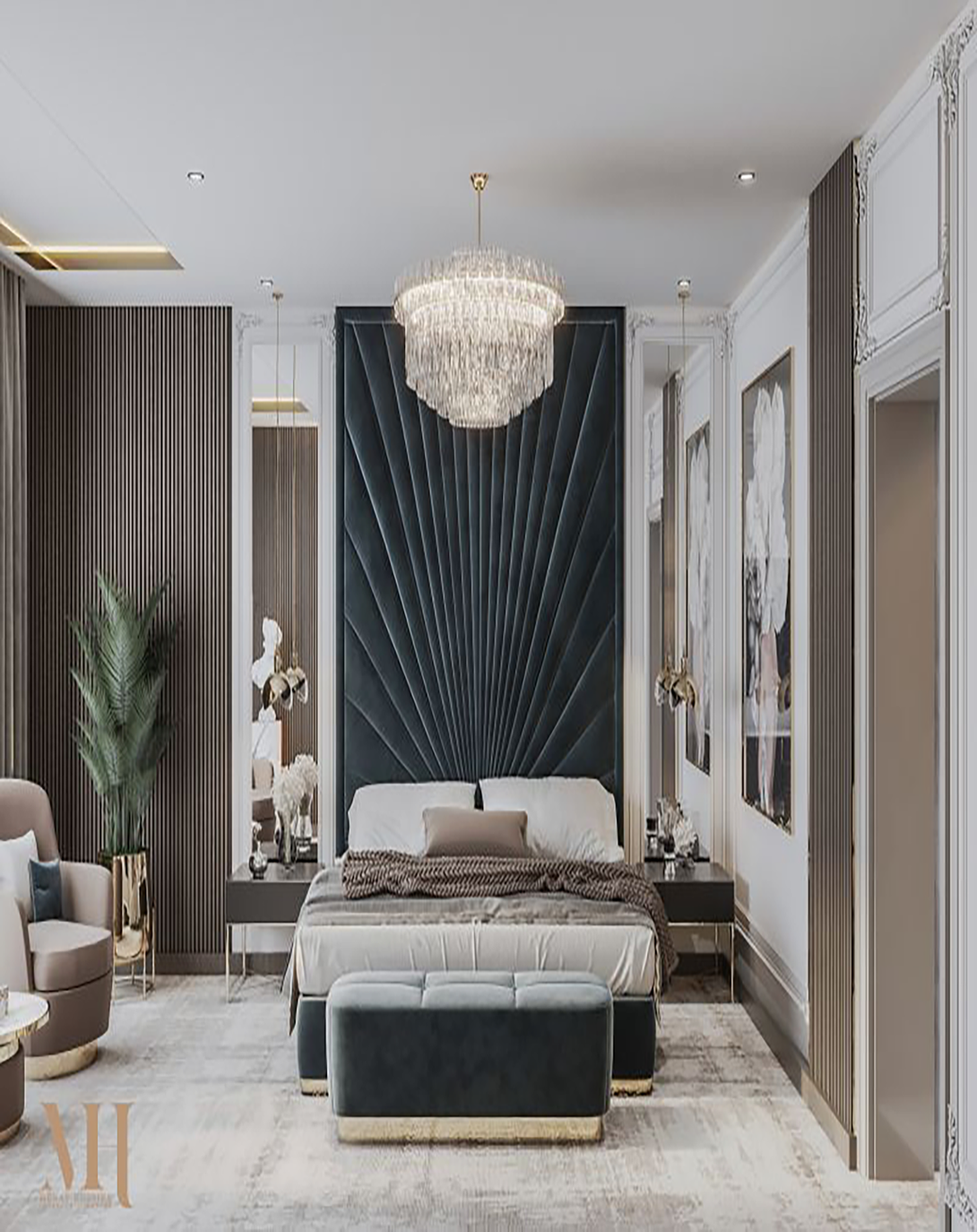 Poppy Fusion Low Bed With Quitted Head Board