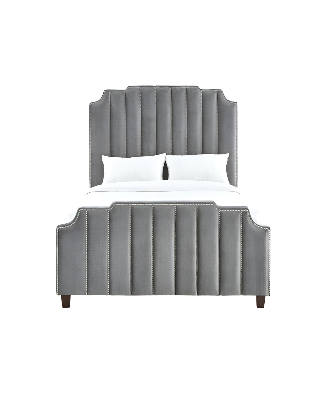 Poppy Grey king and queen poster bed ANGIE HOMES
