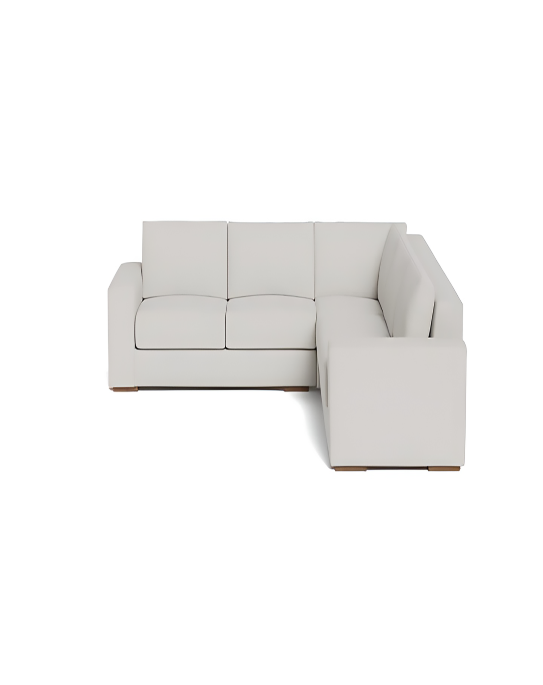 Preston White L SHAPE SOFA  4 seater L shape sofa