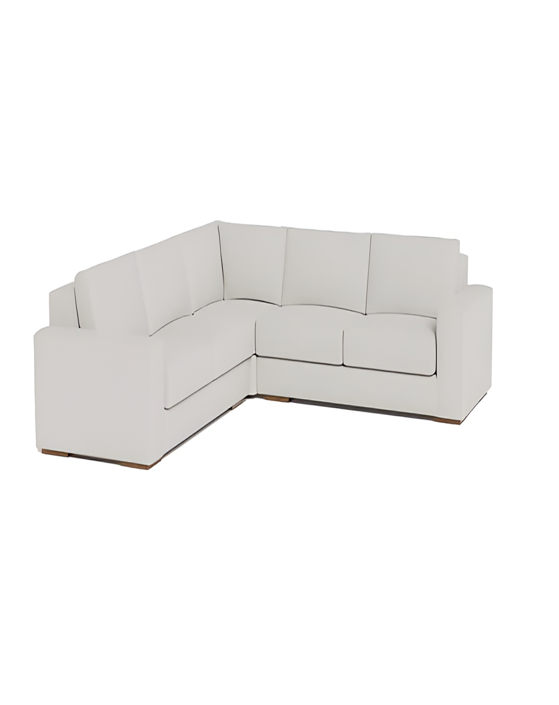 Preston White L SHAPE SOFA | 4 seater L shape sofa ANGIE HOMES