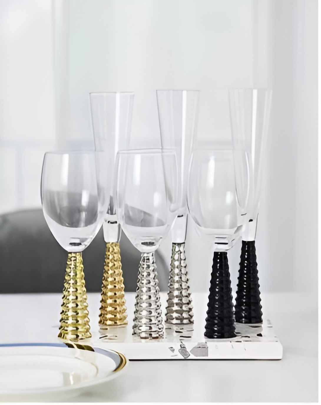 Prime Champagne Glasses Set ANGIE HOMES