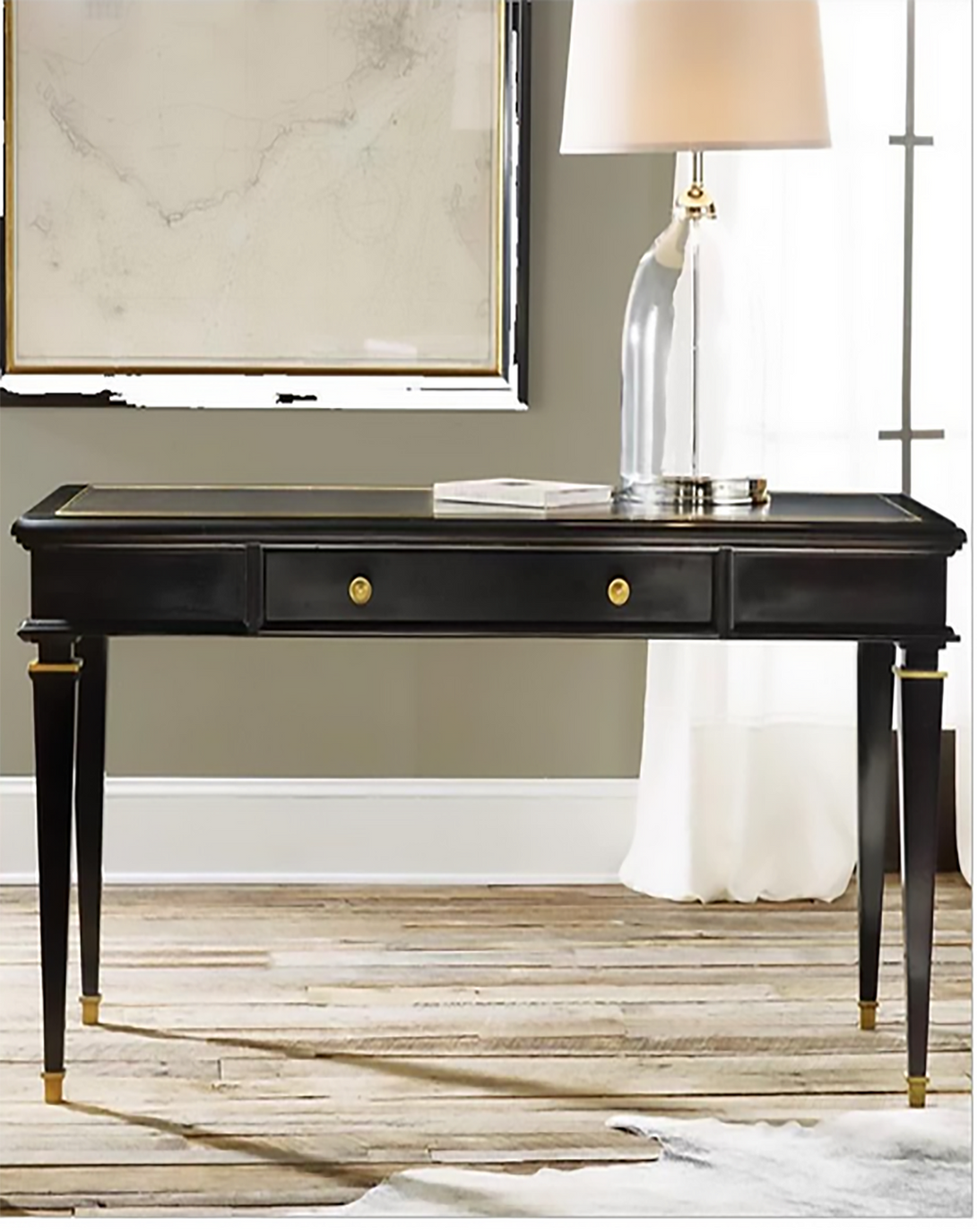 Pristine Black Desk ANGIE HOMES