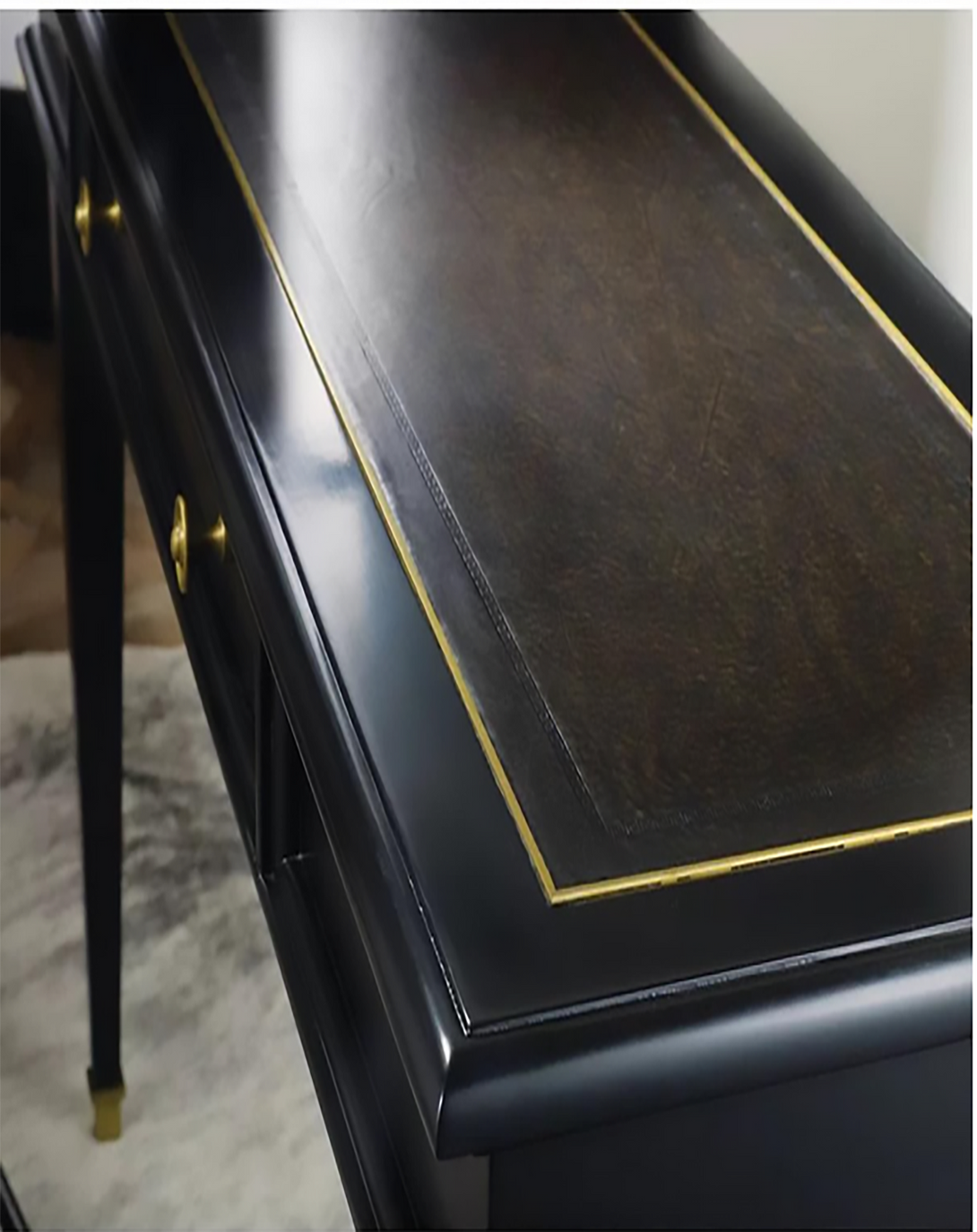 Pristine Black Desk ANGIE HOMES