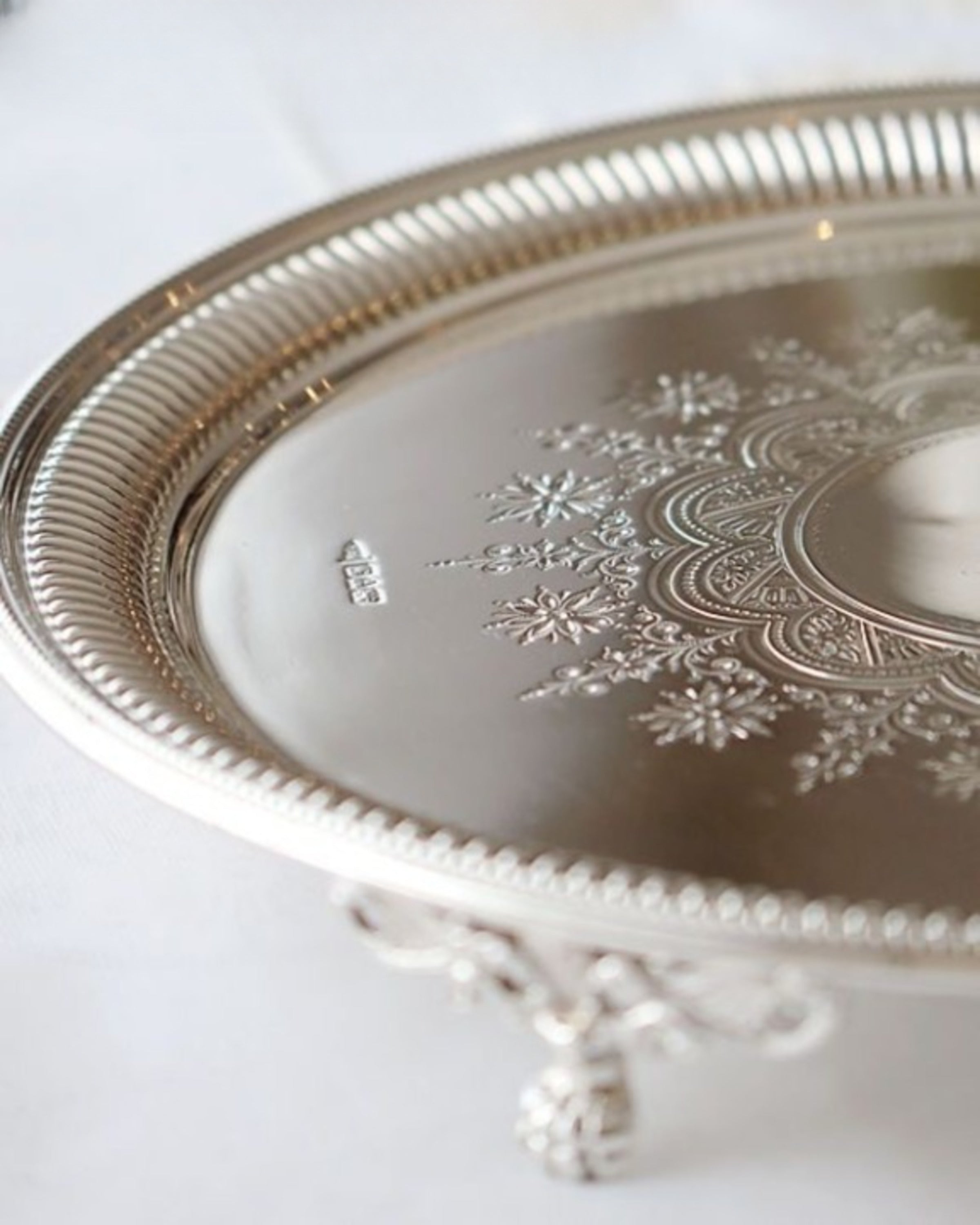 Pure Elegance Silver Tray ANGIE HOMES