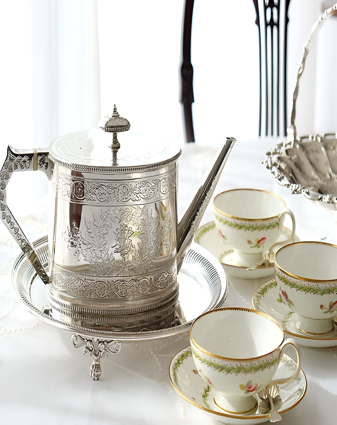 Pure Elegance Silver Plated Oval Tray - Angie Homes Silverware ANGIE HOMES