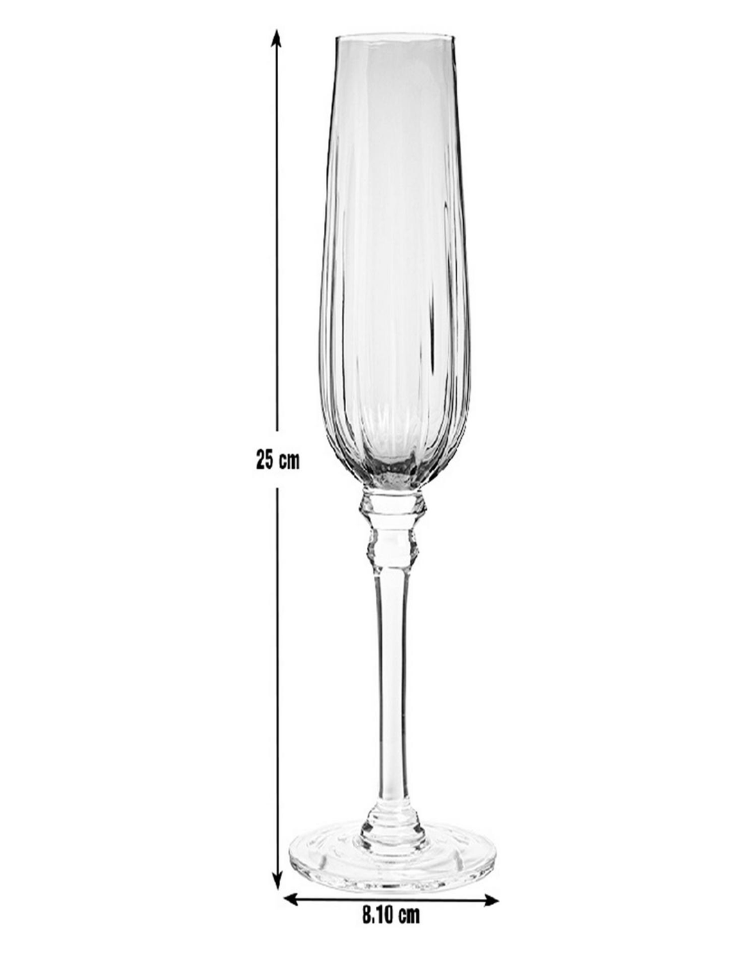 RADIAL CRYSTAL HANDMADE CHAMPAGNE & WINE GLASS ANGIE HOMES