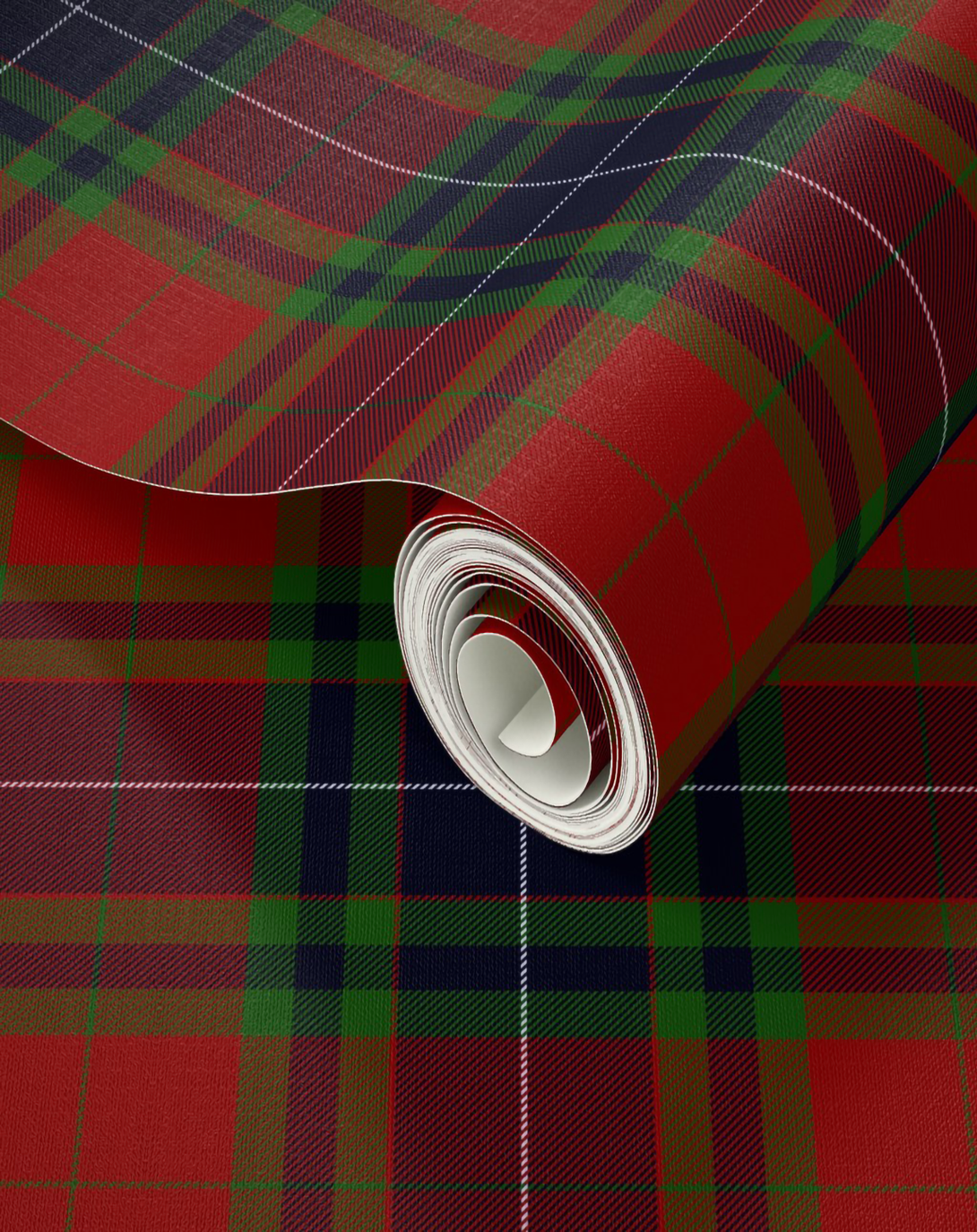 RIO RED & GREEN TARTAN PLAID FABRIC ANGIE HOMES