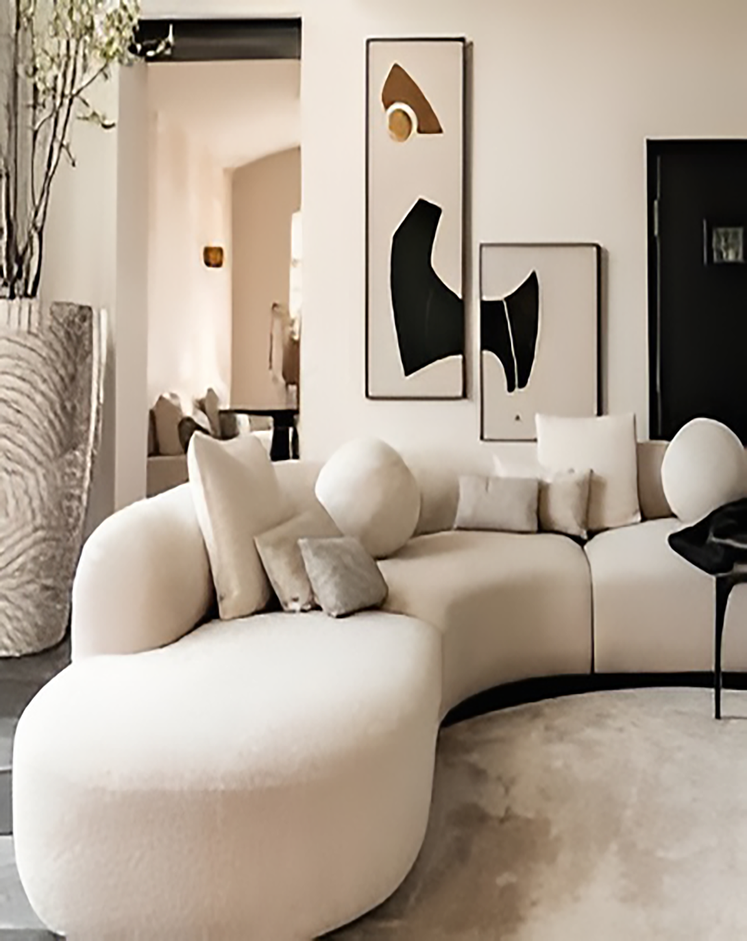 RegalRest Tufted L-Shaped Sofa