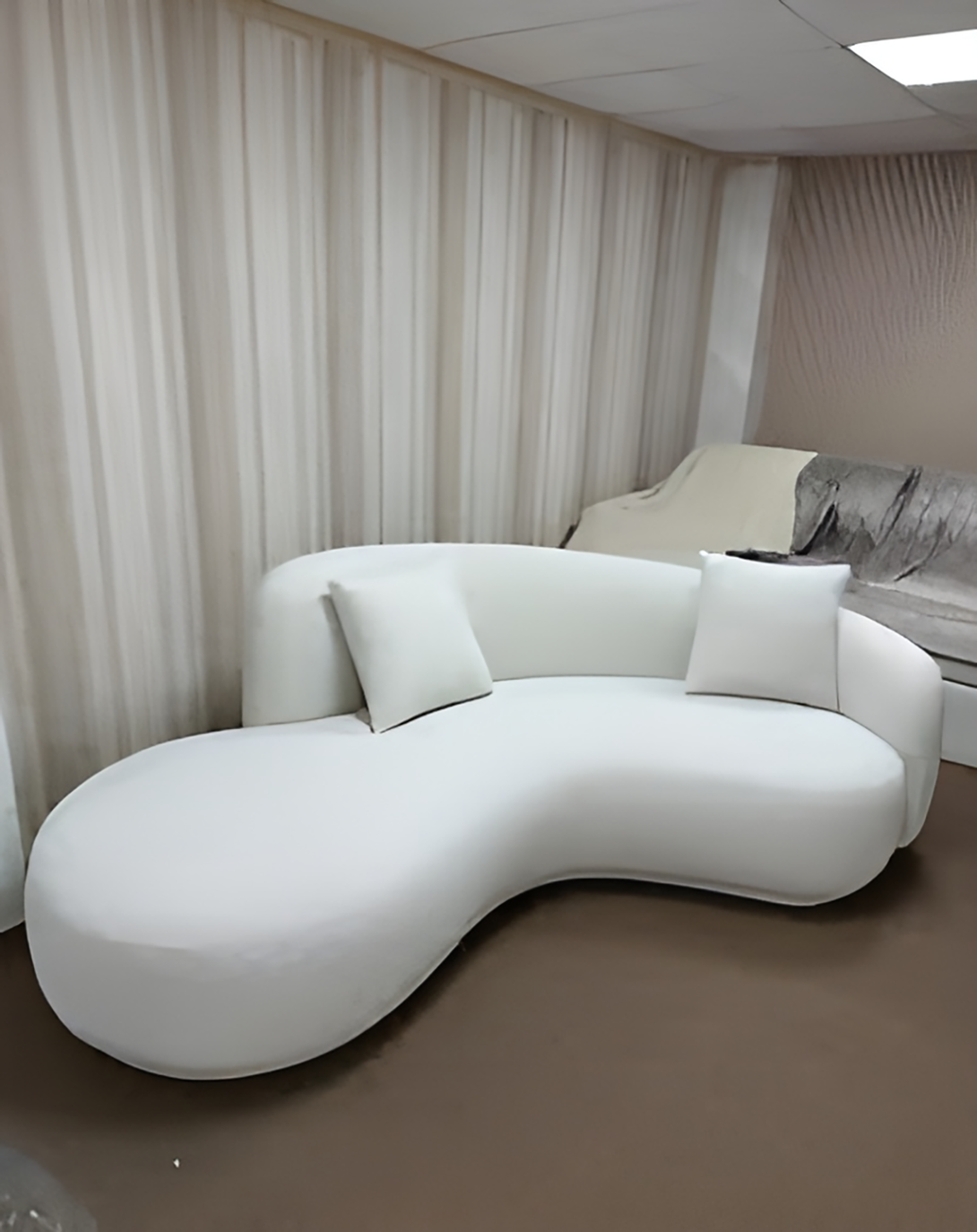 RegalRest Tufted L-Shaped Sofa ANGIE HOMES