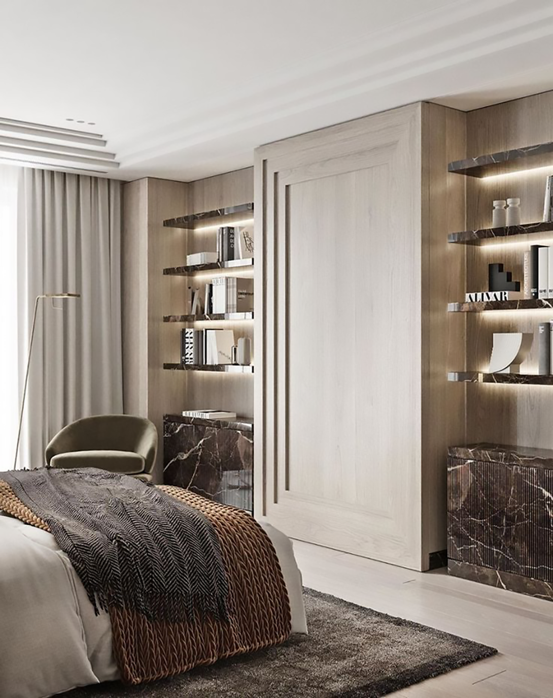 Rene Guest Room Shelf ANGIE HOMES