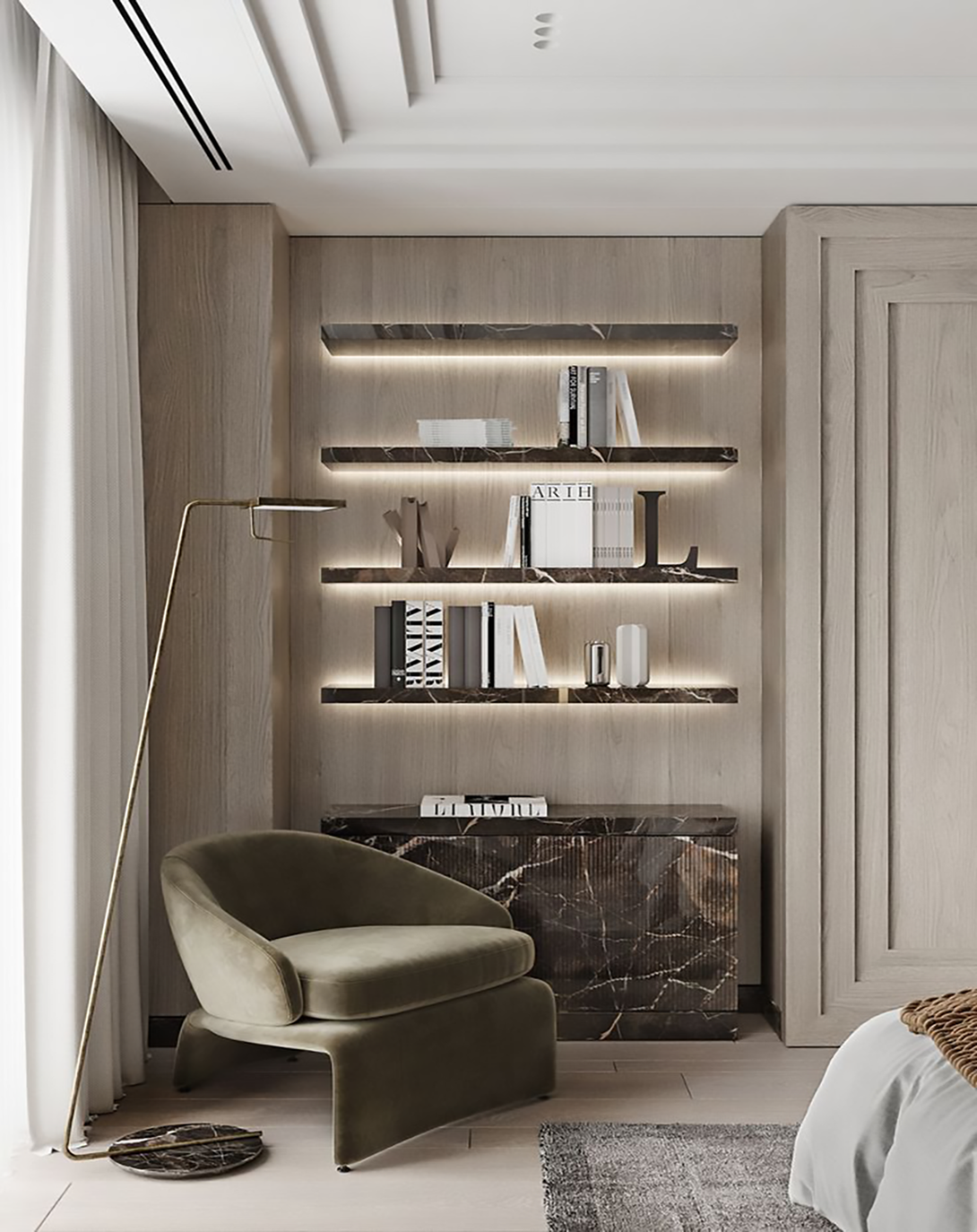 Rene Guest Room Shelf ANGIE HOMES