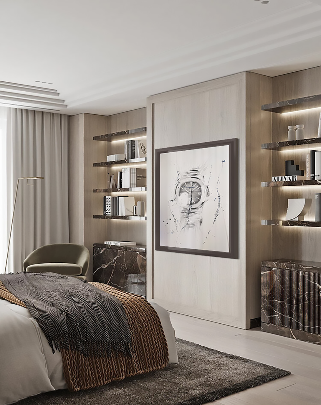 Rene Guest Room Shelf ANGIE HOMES