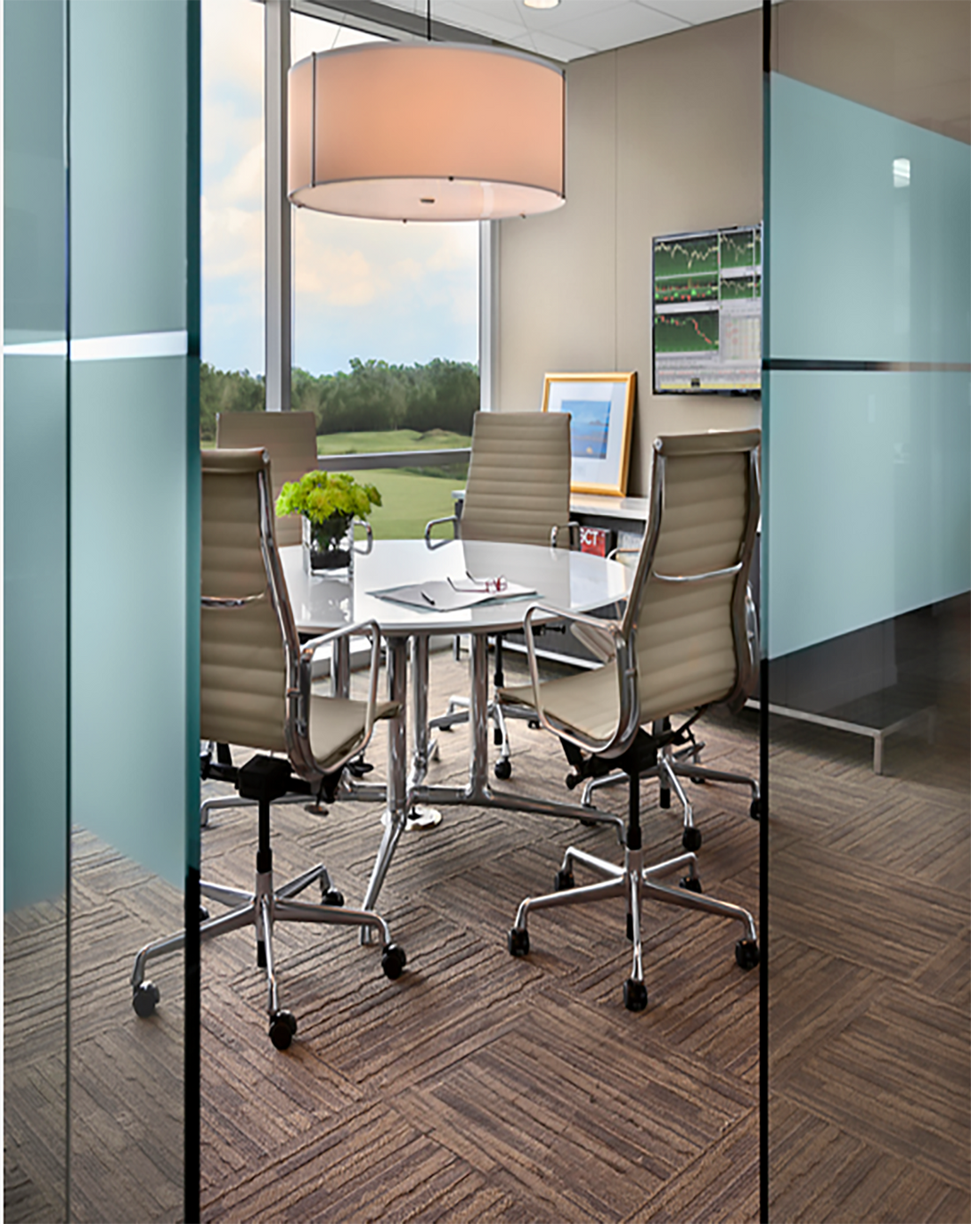 Riggs White Round Conference Table | Small Round Conference Table ANGIE HOMES