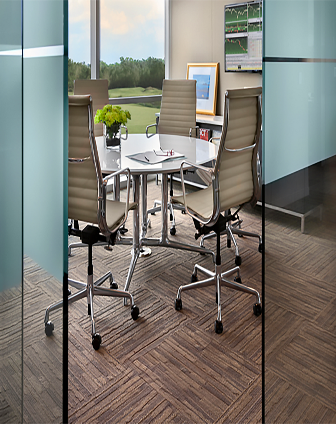 Riggs White Round Conference Table | Small Round Conference Table ANGIE HOMES