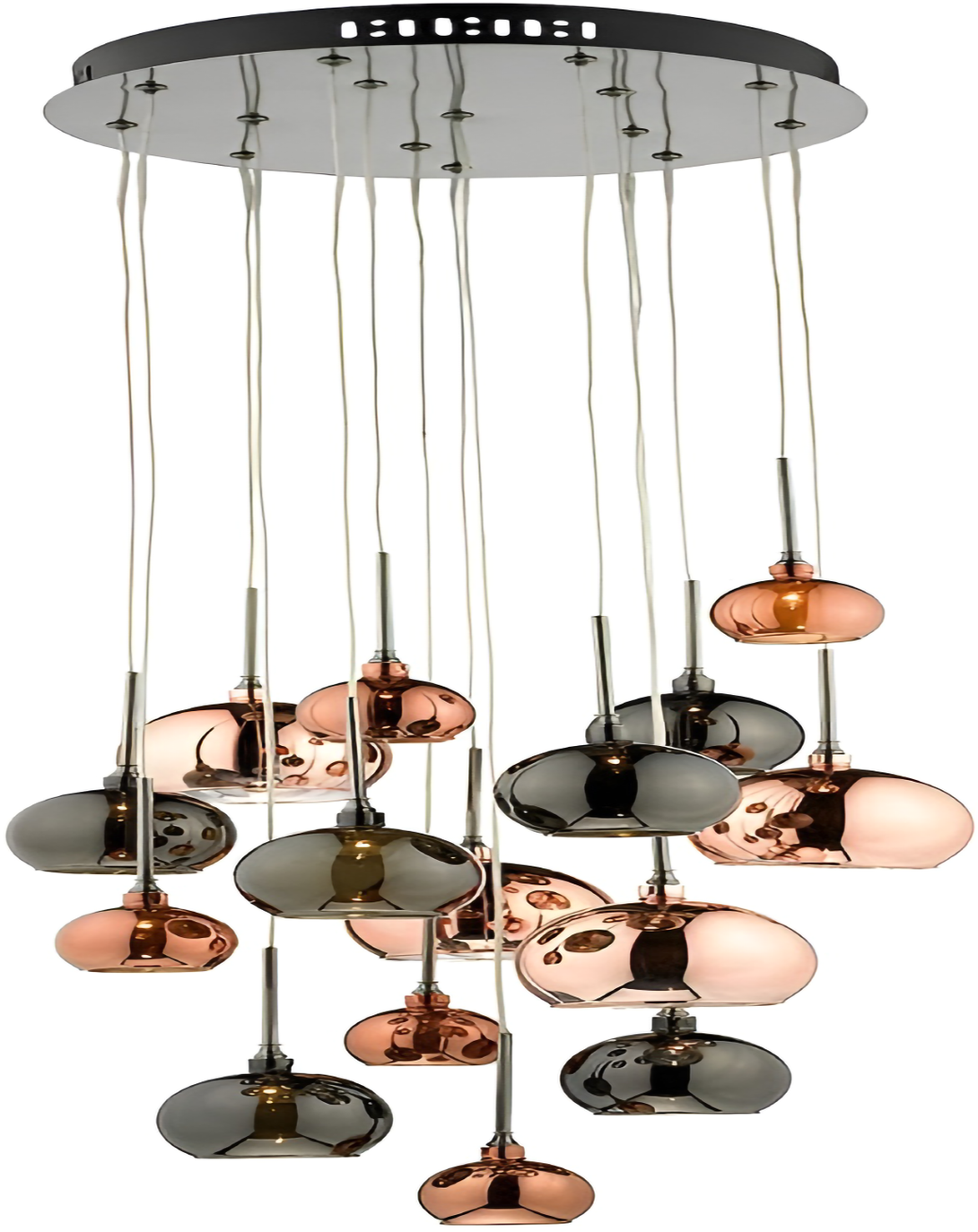 Round Multicolor Metal Hanging Lights