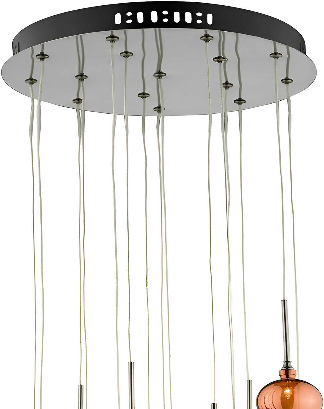 Round Multicolor Metal Hanging Lights