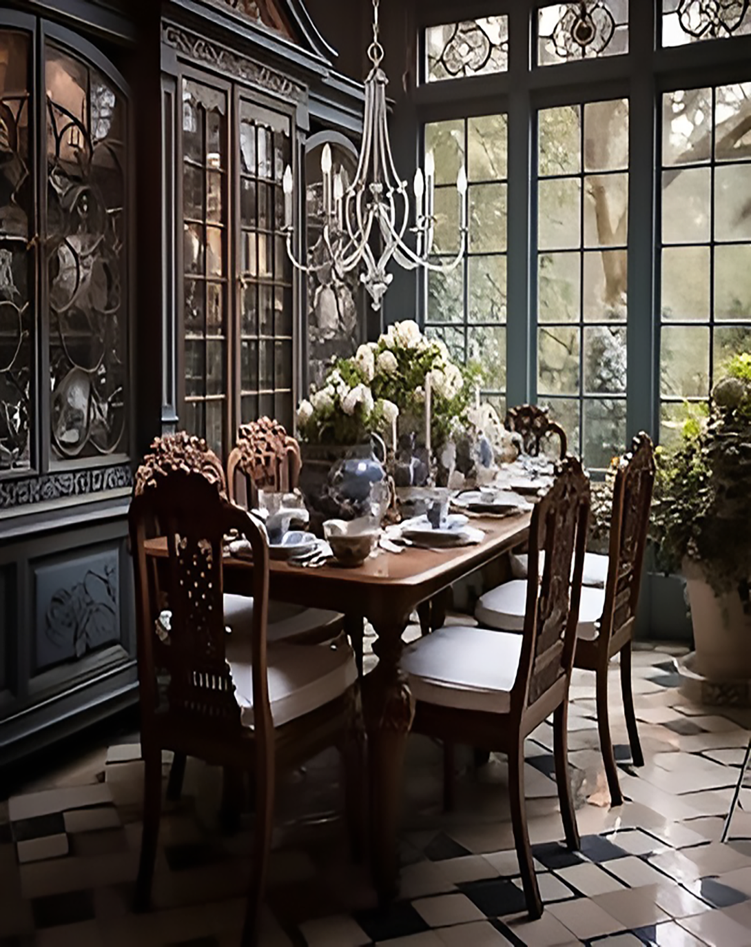 Rustic Feast Wooden Dining Table ANGIE HOMES