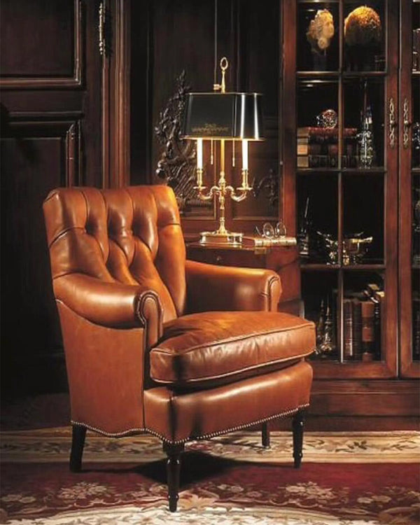 SANDRA VINTAGE BROWN CHAIR ANGIE HOMES